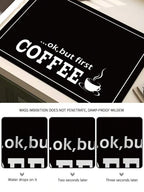 Sarajevo Modern Graphic Coffee Station Drying Mat