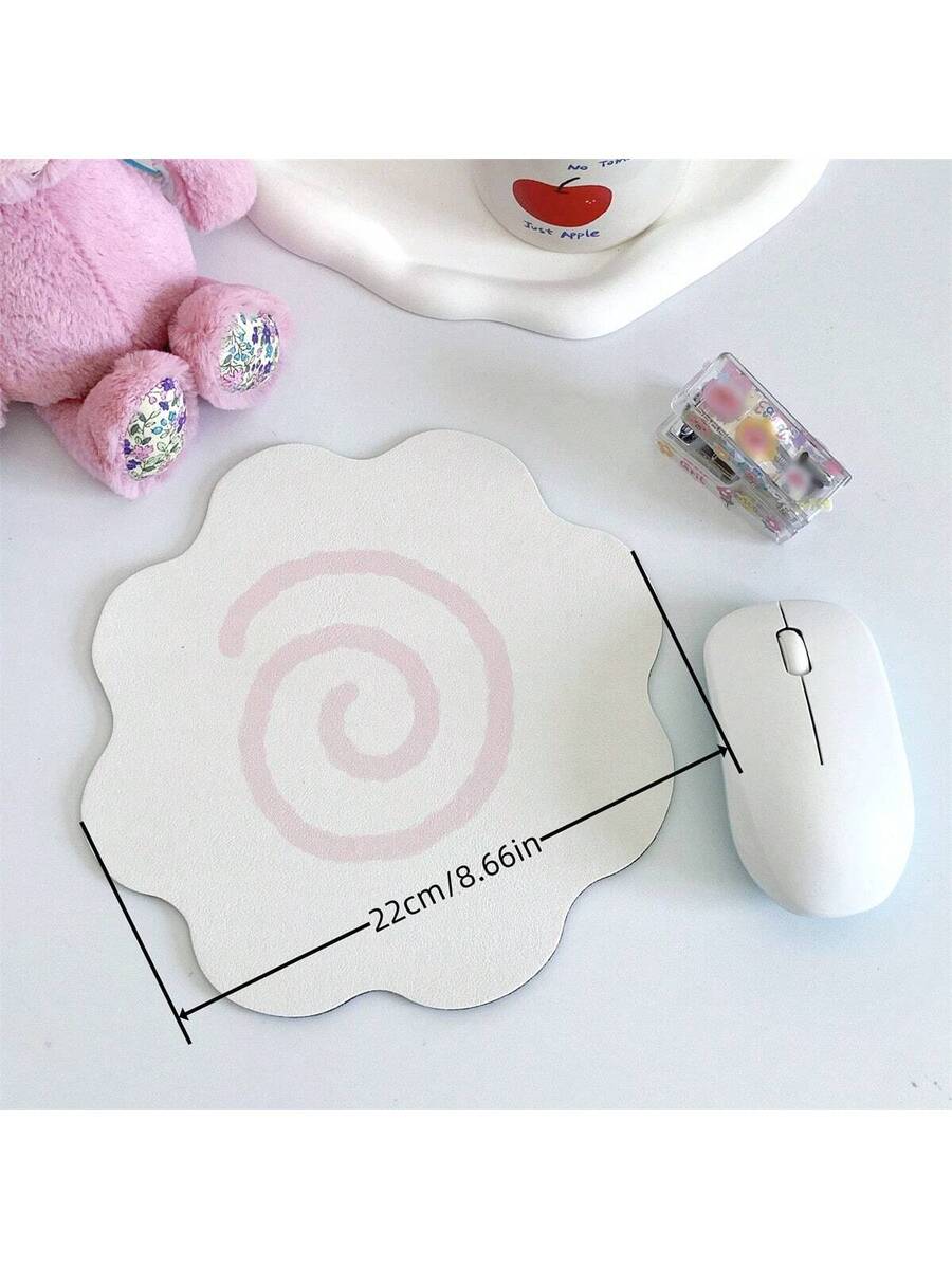 Chicago Premium Leather Scalloped Professional Mouse Pad