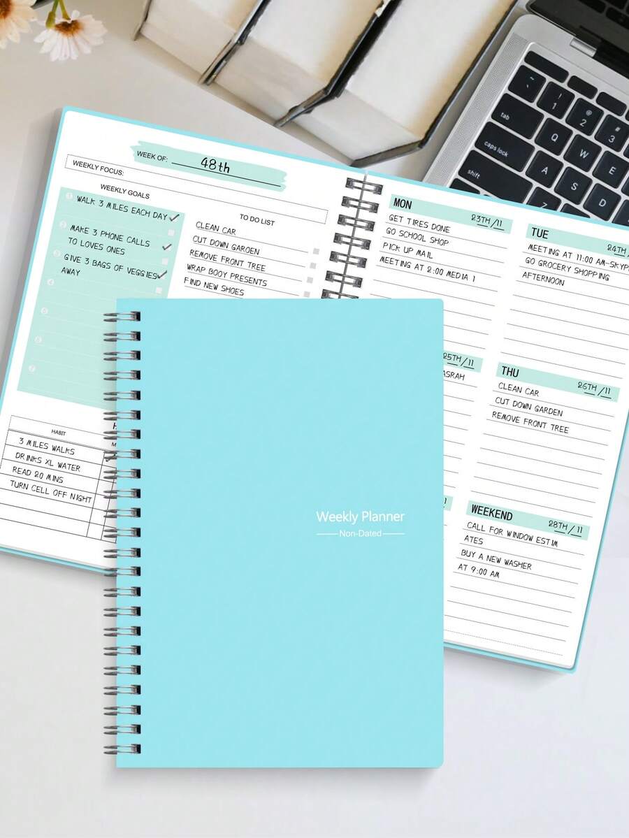 Shanghai Weekly Planner & Habit Tracker Notebook