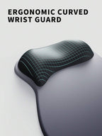 Los Angeles Professional Ergonomic Fabric Mouse Pad with Curved Wrist Guard