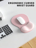 Los Angeles Professional Ergonomic Fabric Mouse Pad with Curved Wrist Guard
