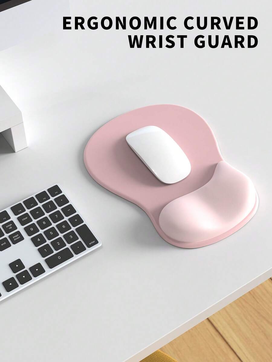 Los Angeles Professional Ergonomic Fabric Mouse Pad with Curved Wrist Guard