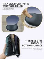 Los Angeles Professional Ergonomic Fabric Mouse Pad with Curved Wrist Guard