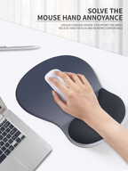 Los Angeles Professional Ergonomic Fabric Mouse Pad with Curved Wrist Guard