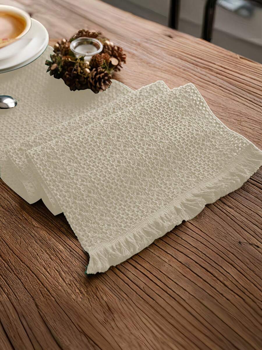 Sofia Elegant Knitted Lace Table Runner