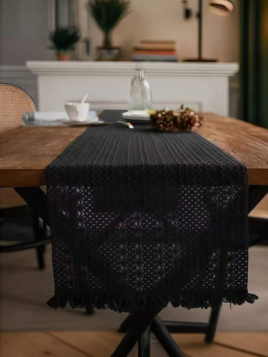 Sofia Elegant Knitted Lace Table Runner