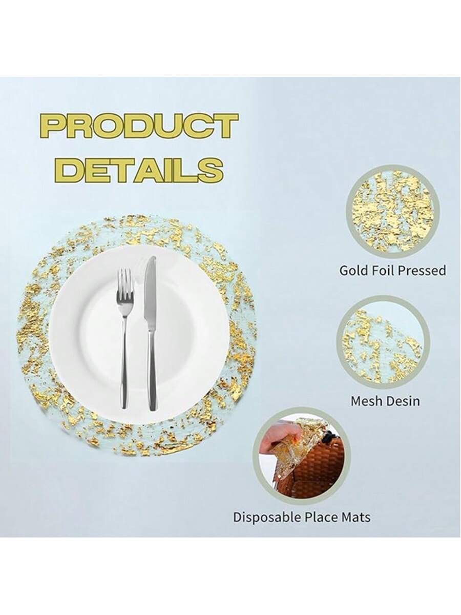 Vilnius Premium Marbled Metallic Dining Placemat