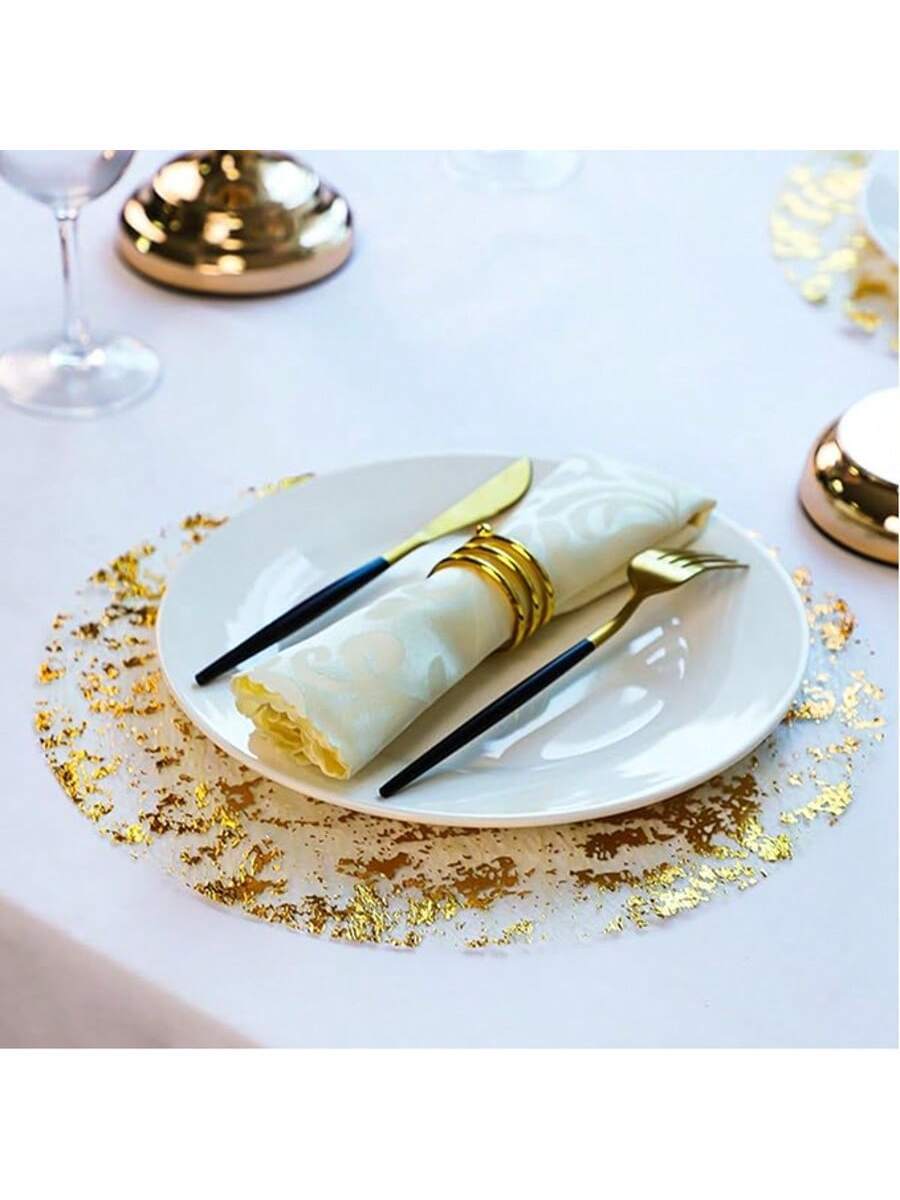 Vilnius Premium Marbled Metallic Dining Placemat