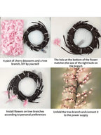 Paris Decorative Blossom LED Wall Light Branch