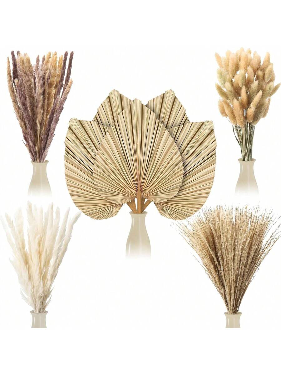 Reykjavik Boho Dried Pampas Grass Decor Bulk