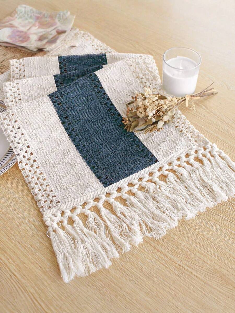 Sofia Elegant Knitted Lace Table Runner