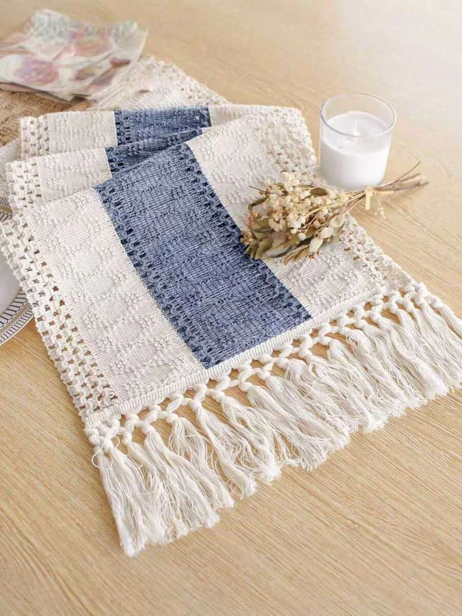 Sofia Elegant Knitted Lace Table Runner