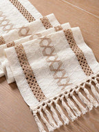 Sofia Elegant Knitted Lace Table Runner