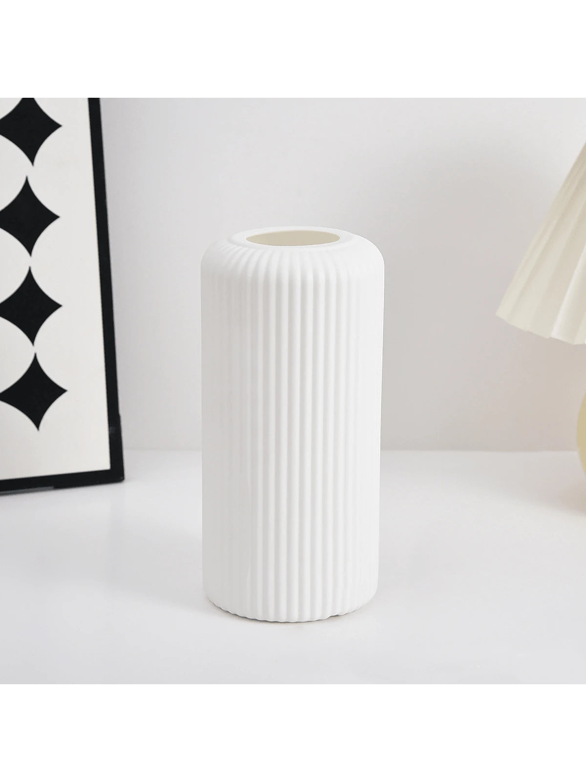 Washington Ribbed Cylindrical Decorative Vase