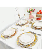 Vilnius Premium Marbled Metallic Dining Placemat