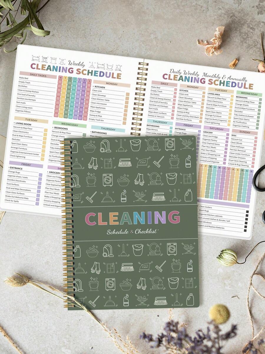 Bangkok Cleaning Schedule Planner Notebook