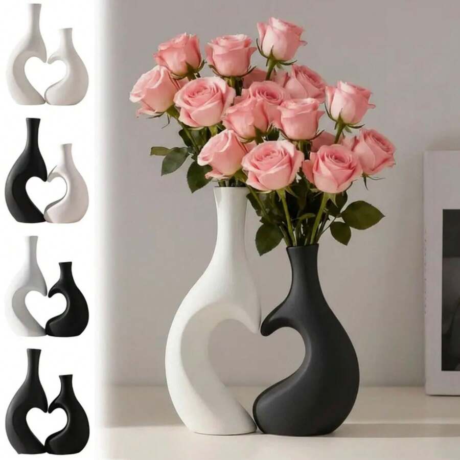 Boston Contemporary Interlocking Heart Vase