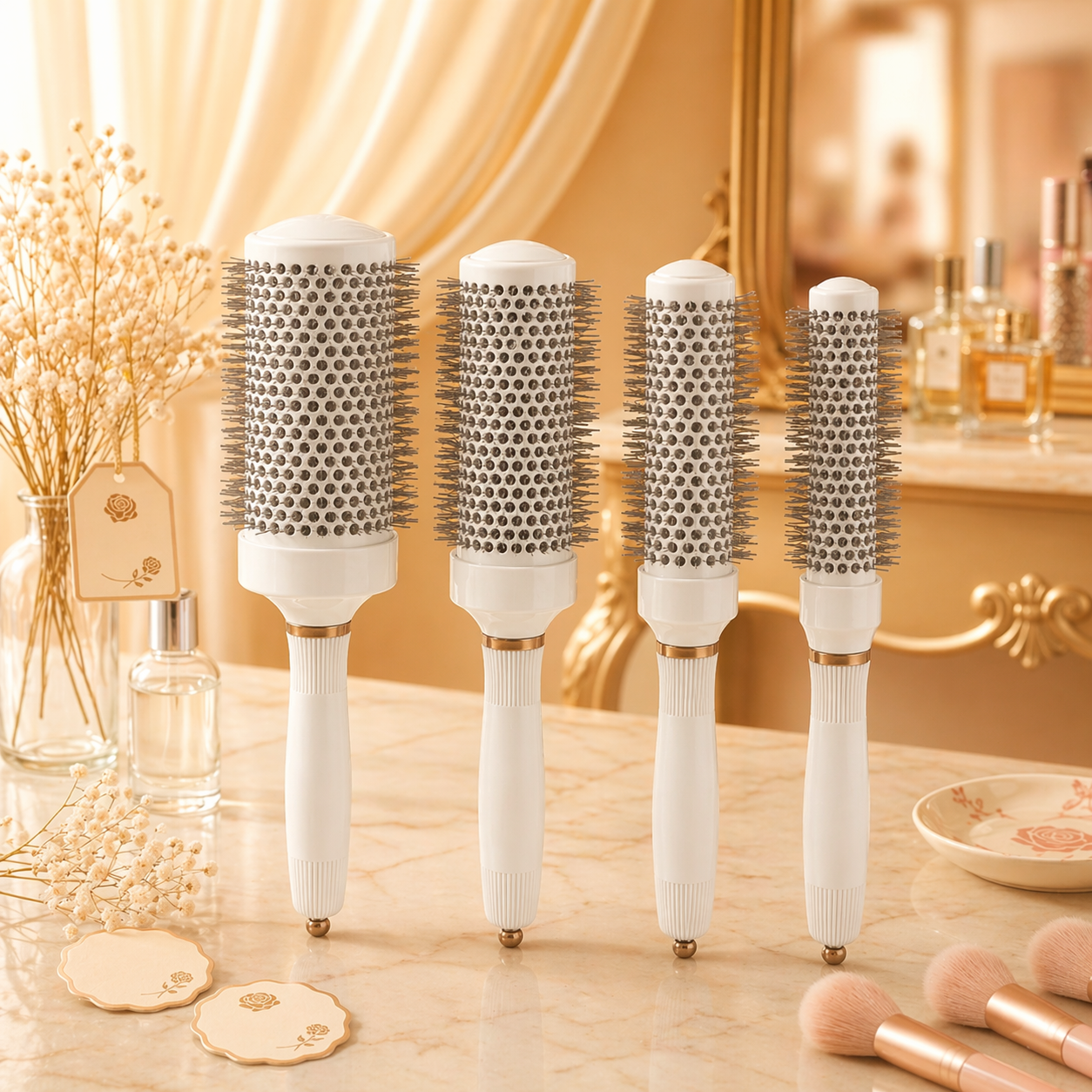Tehran Professional Thermal Round Hair Brush Set