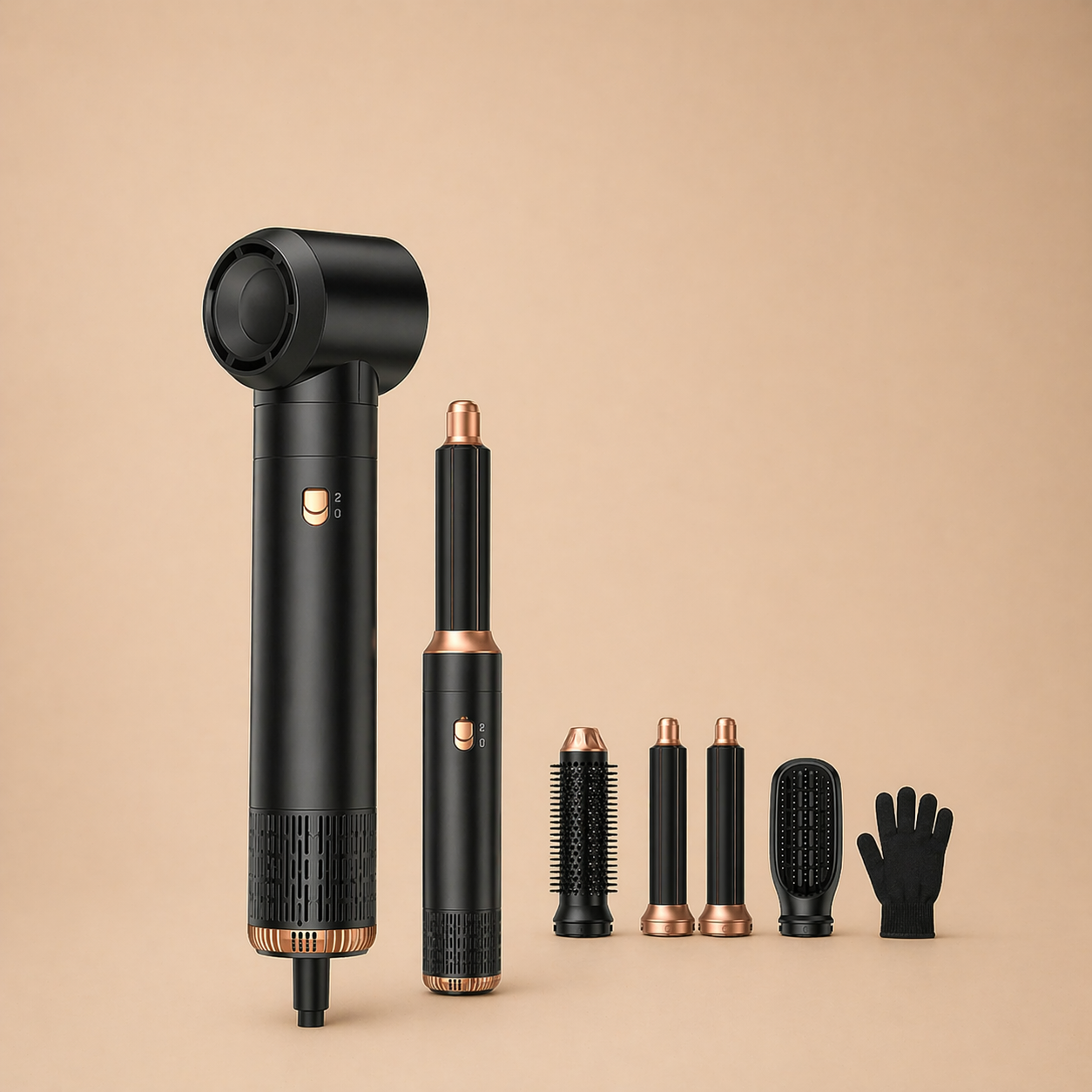 Yerevan Multi-Function Hot Air Styler Brush with Interchangeable Heads
