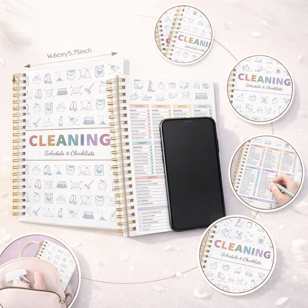 Bangkok Cleaning Schedule Planner Notebook