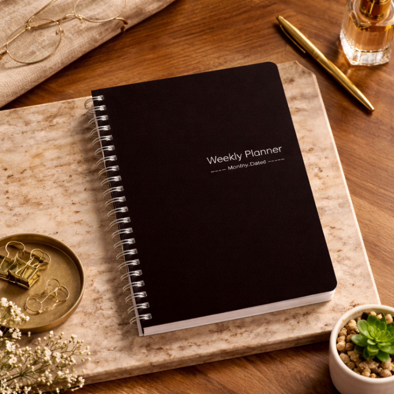 Shanghai Weekly Planner & Habit Tracker Notebook