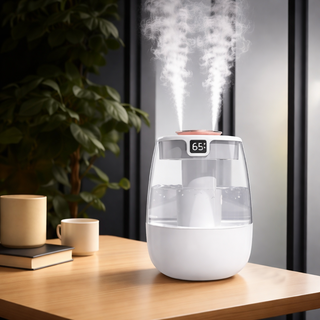 Lisbon Quiet Ultrasonic Humidifier with Adjustable Mist