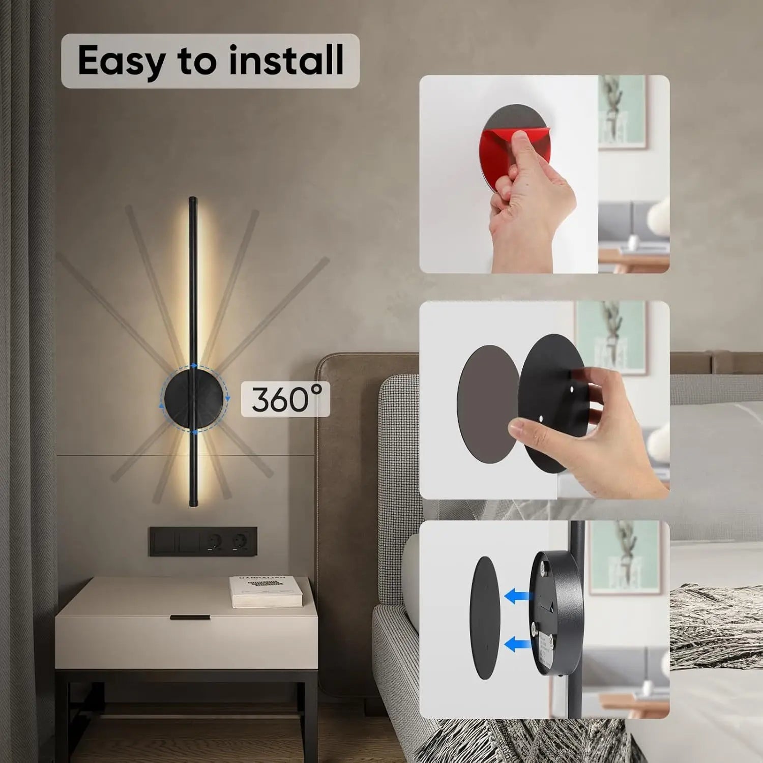 Cairo Wireless LED Wall Light