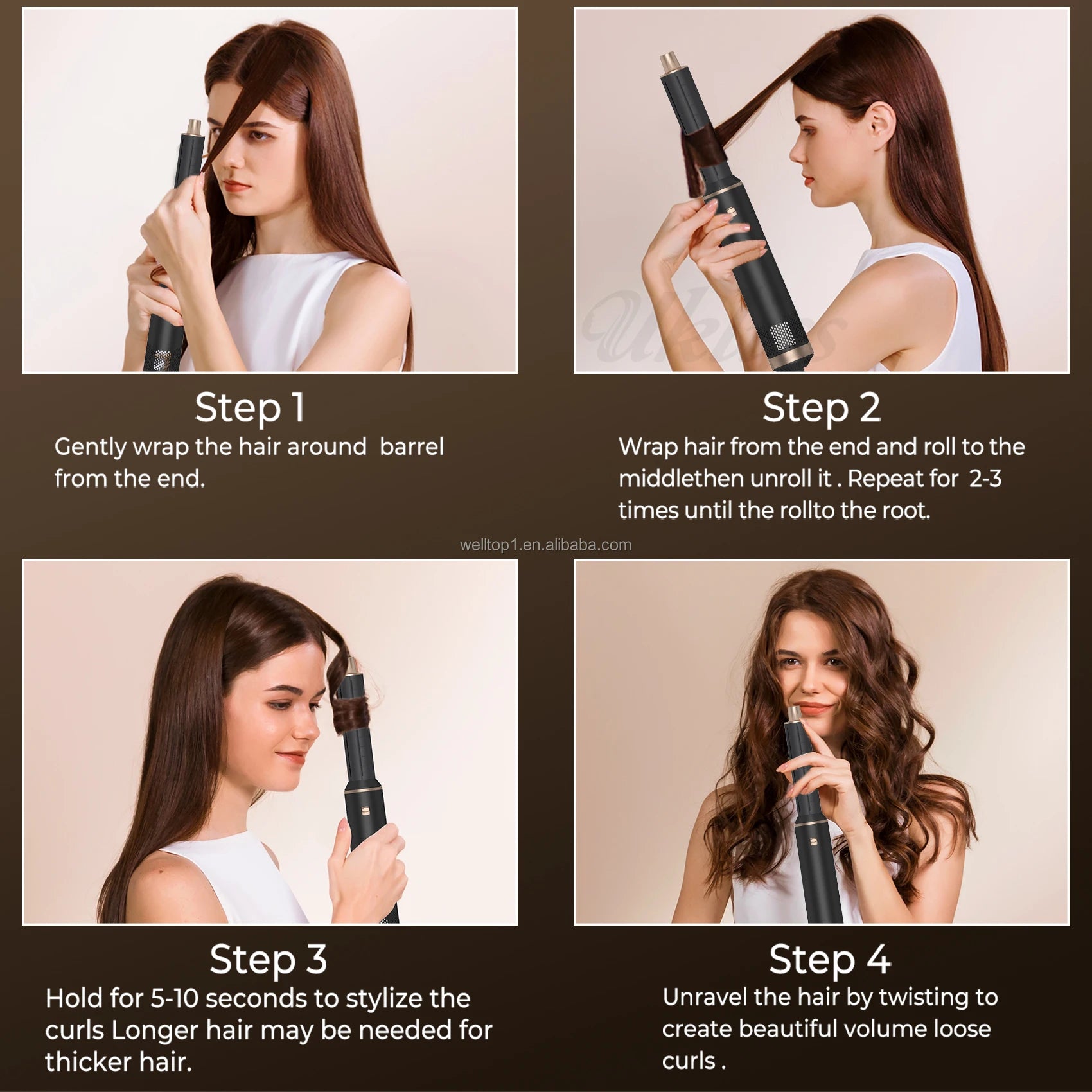 Nicole 5-in-1 Air Styler | Multi-Attachment Hair Styling System