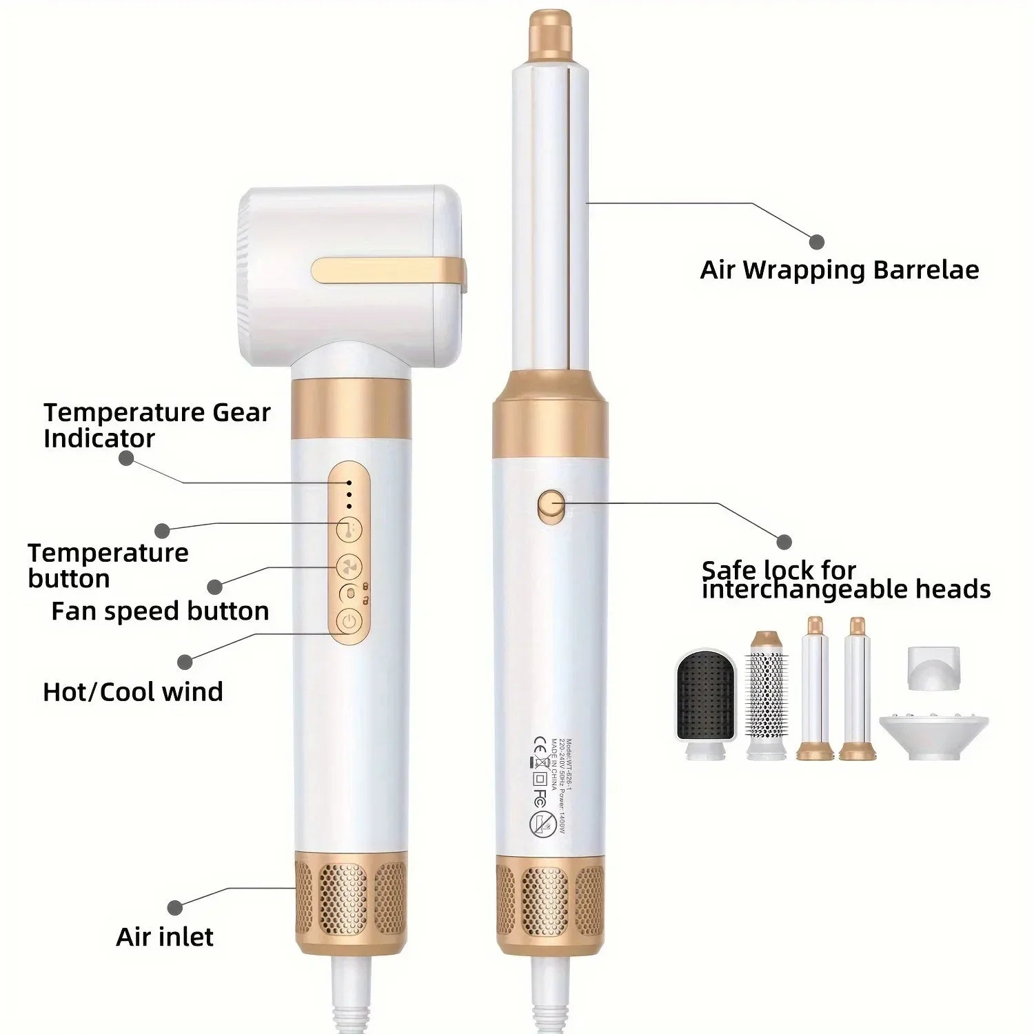 Leila 7 In 1  Multi-Styler Pro | All-in-One Hair Dryer & Styling Set