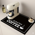 Sarajevo Modern Graphic Coffee Station Drying Mat