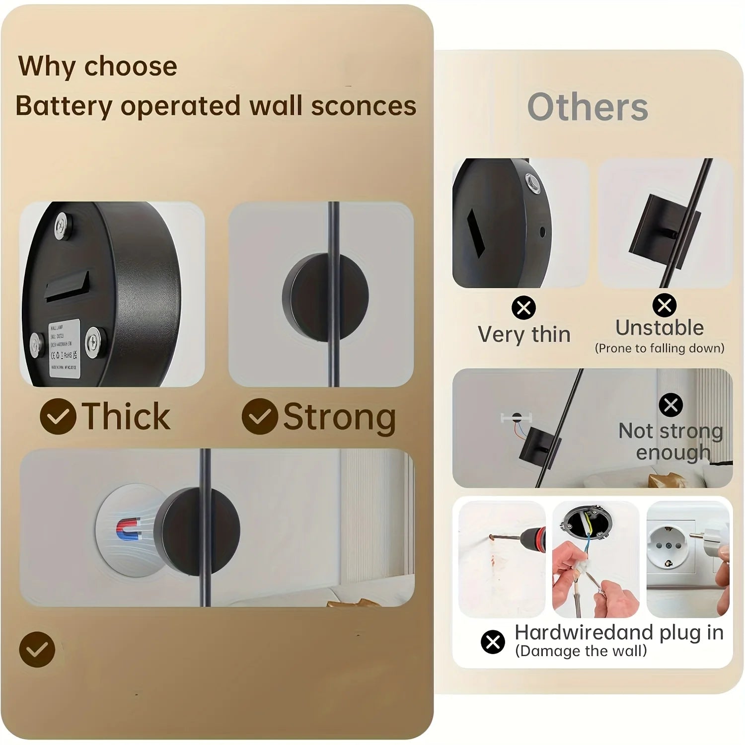 Cairo Wireless LED Wall Light