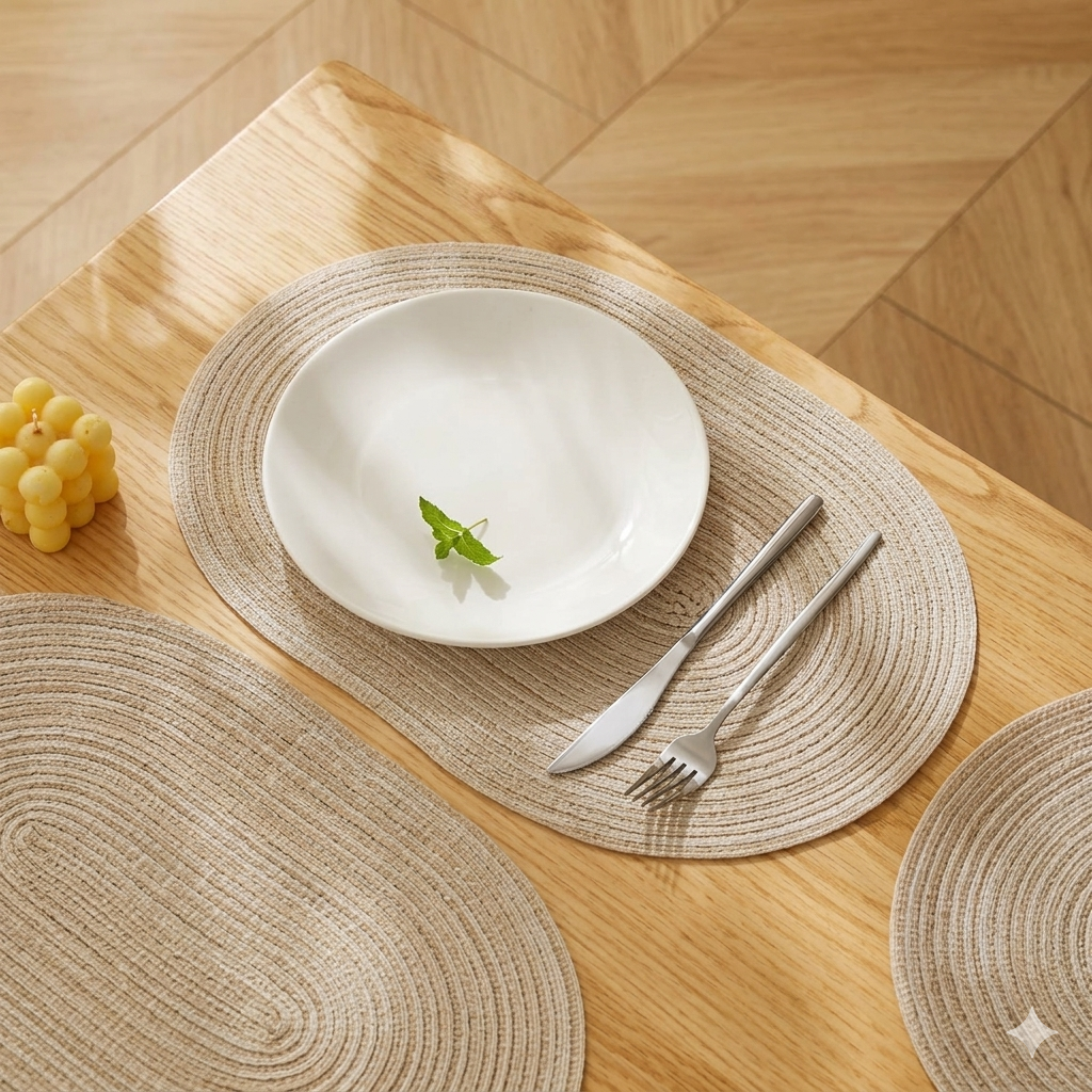 Zagreb Minimalist Japanese Style Woven Placemat