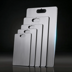 Sora Titanium Cutting Board | Professional Grade Metal Prep Surface