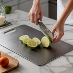 Sora Titanium Cutting Board | Professional Grade Metal Prep Surface